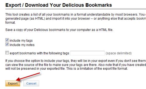 import delicious bookmarks to firefox