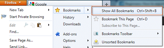 Firefox Bookmark