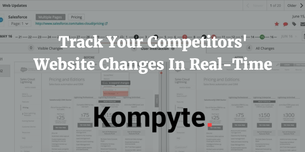 Kompyte - Track your competitors in real-time