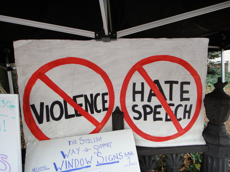 Hate speech social media fight