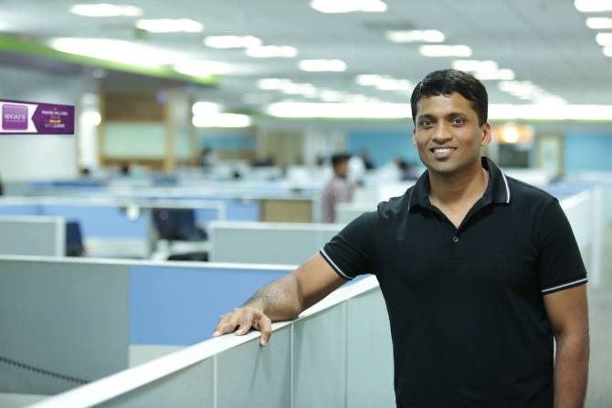 Byju Raveendran at Byju's Office