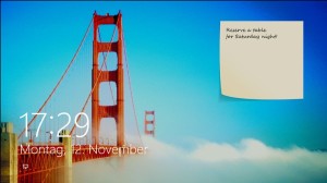 sticky notes in Windows 8