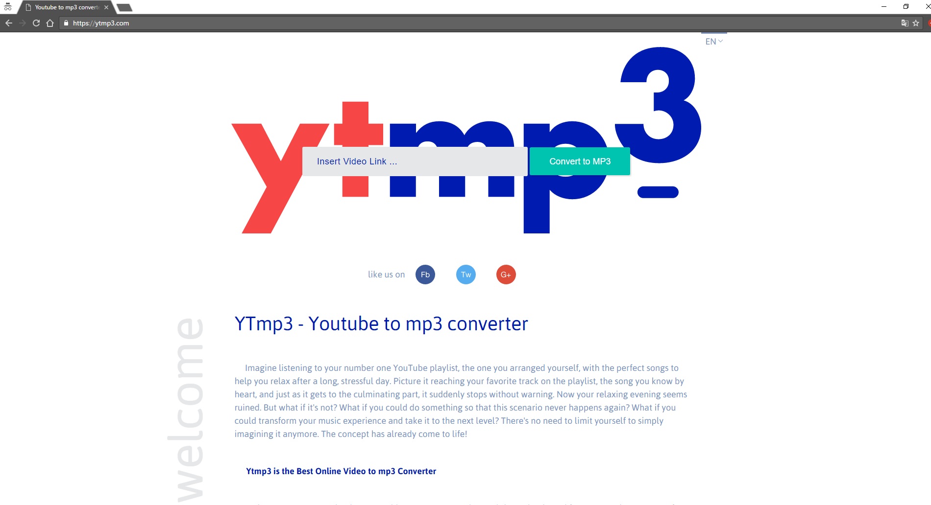 YTmp3 - helping for converting YouTube videos to mp3 files