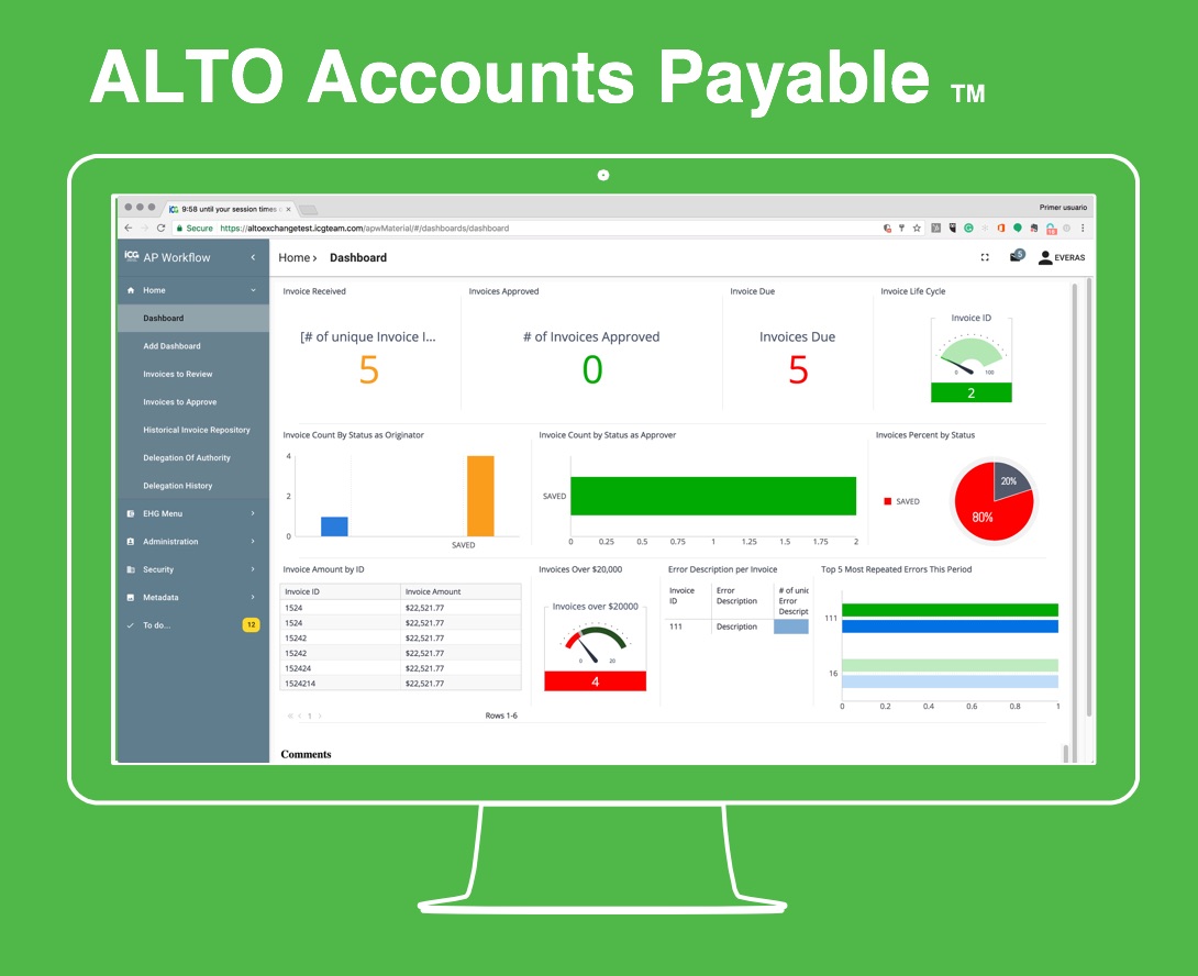 ALTO accounts payable