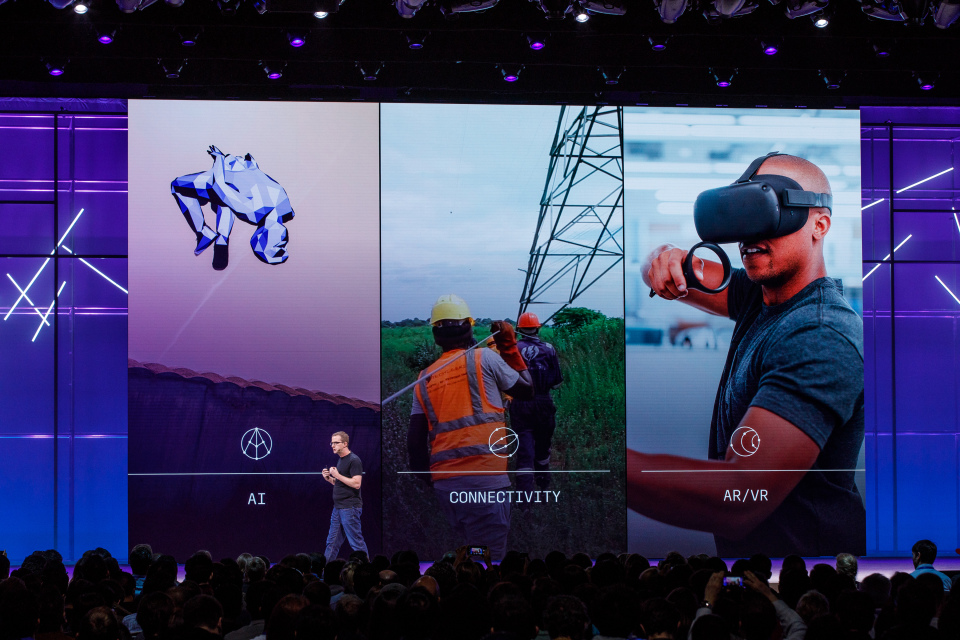 Facebook VR tech display