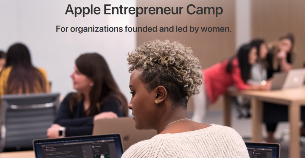 Apple camp website screen shot