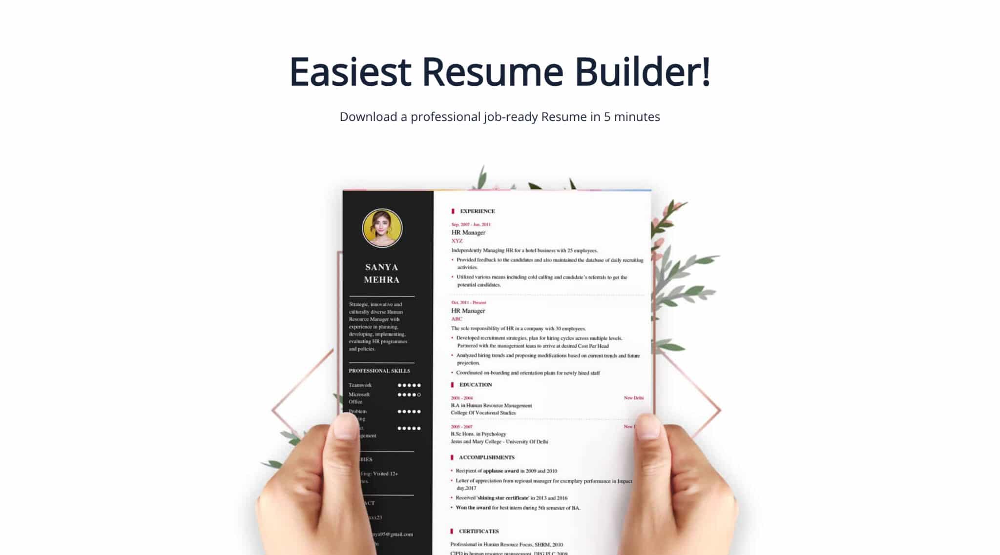 Online Resume builder