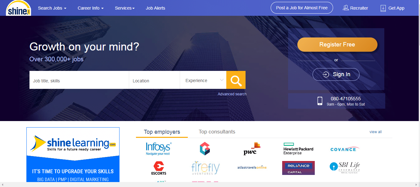 Shine.com- Latest job vacancies