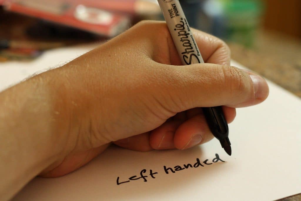 lefthanded-person-writing