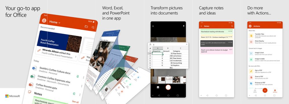 Microsoft Office apps in one app
