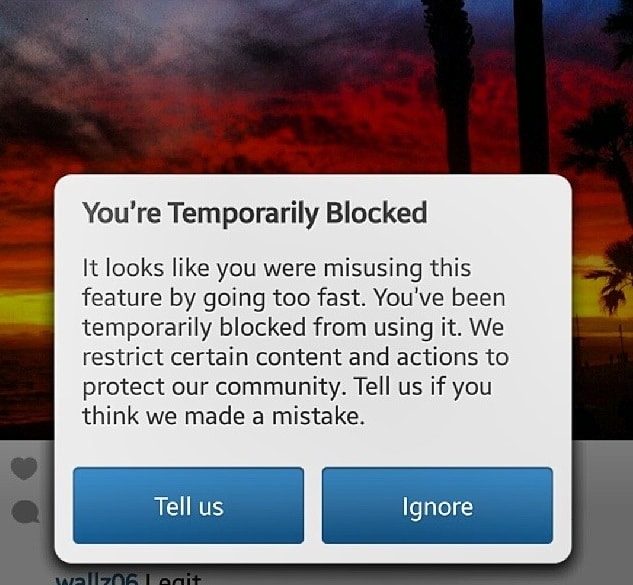 Guide to Action Blocked Instagram