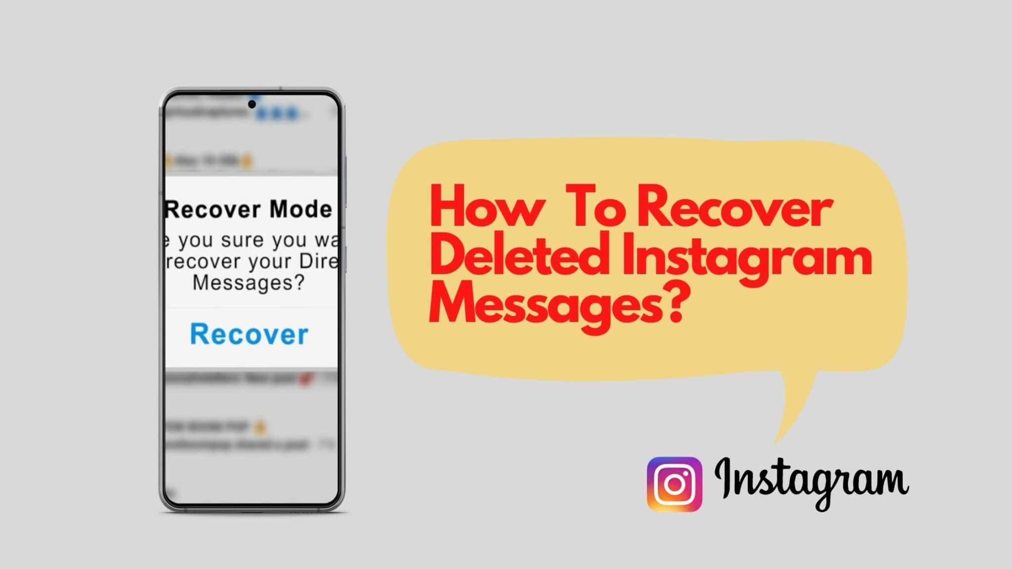 Instagram message recovery