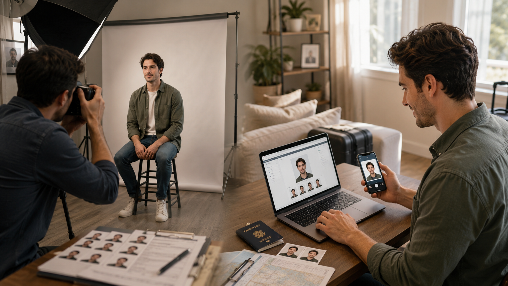 Online Passport Photo Makers vs Photo Studios