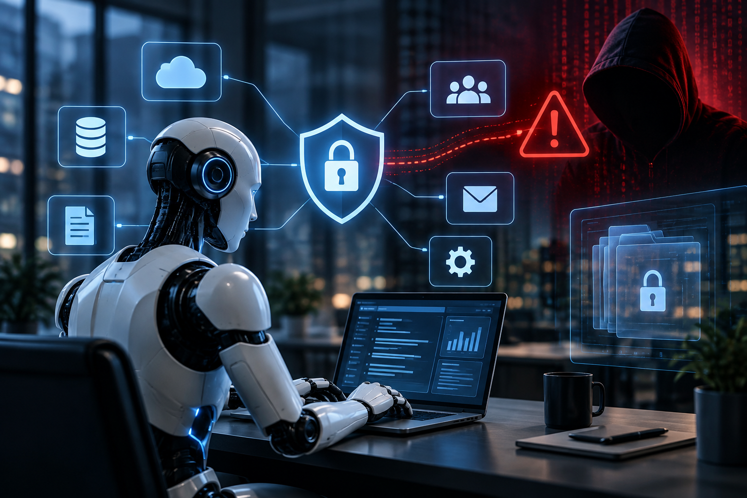 AI agent security system protecting enterprise data and connected business tools from cyber threats