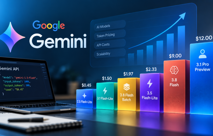 Google Gemini API pricing comparison across different Gemini AI models