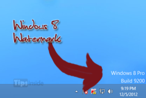 How to remove Windows 8 watermark from desktop